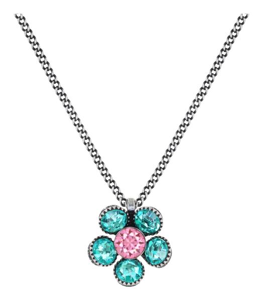 Green/pink Lost Garden - necklace Konplott